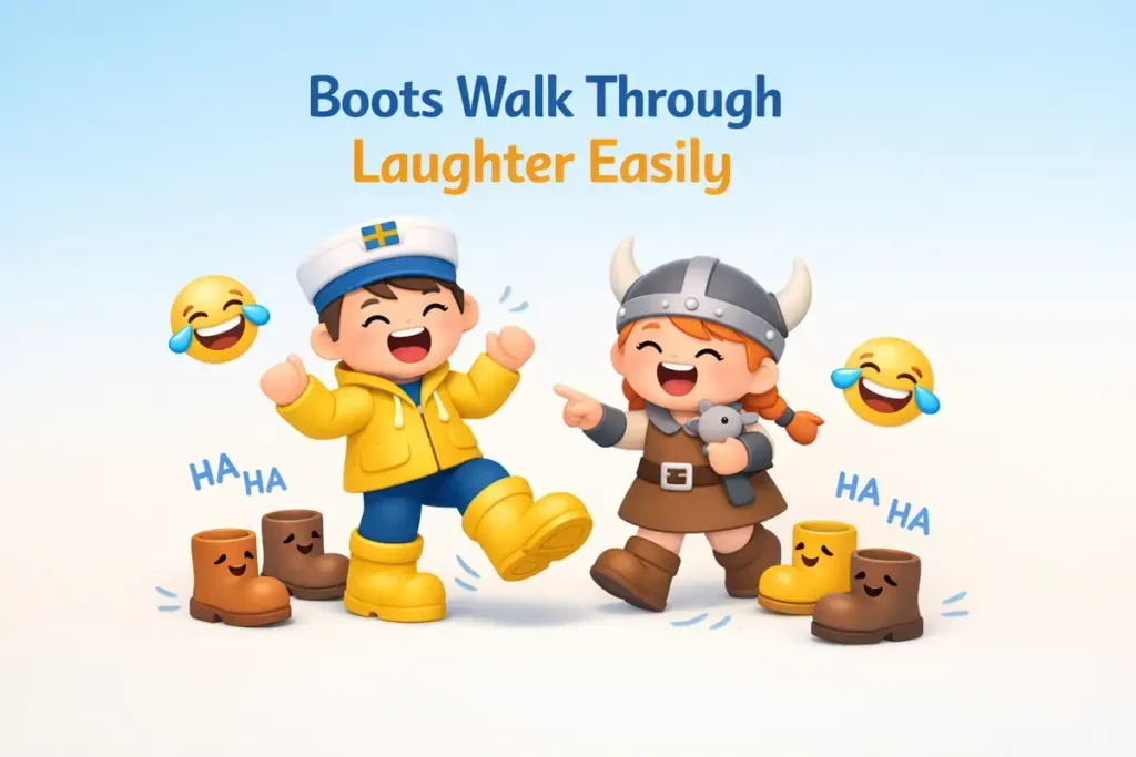 Rainy day humor with a local twist