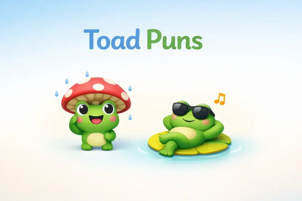 Toad Puns That Make Backyard Pond Chats Fun