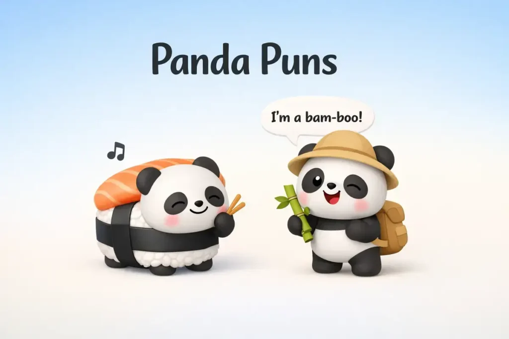 Panda puns for texts that brighten conversations