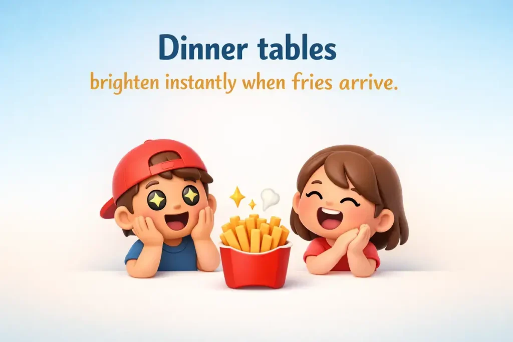 Dinner Table Chats That Turn Fries Into Punchlines