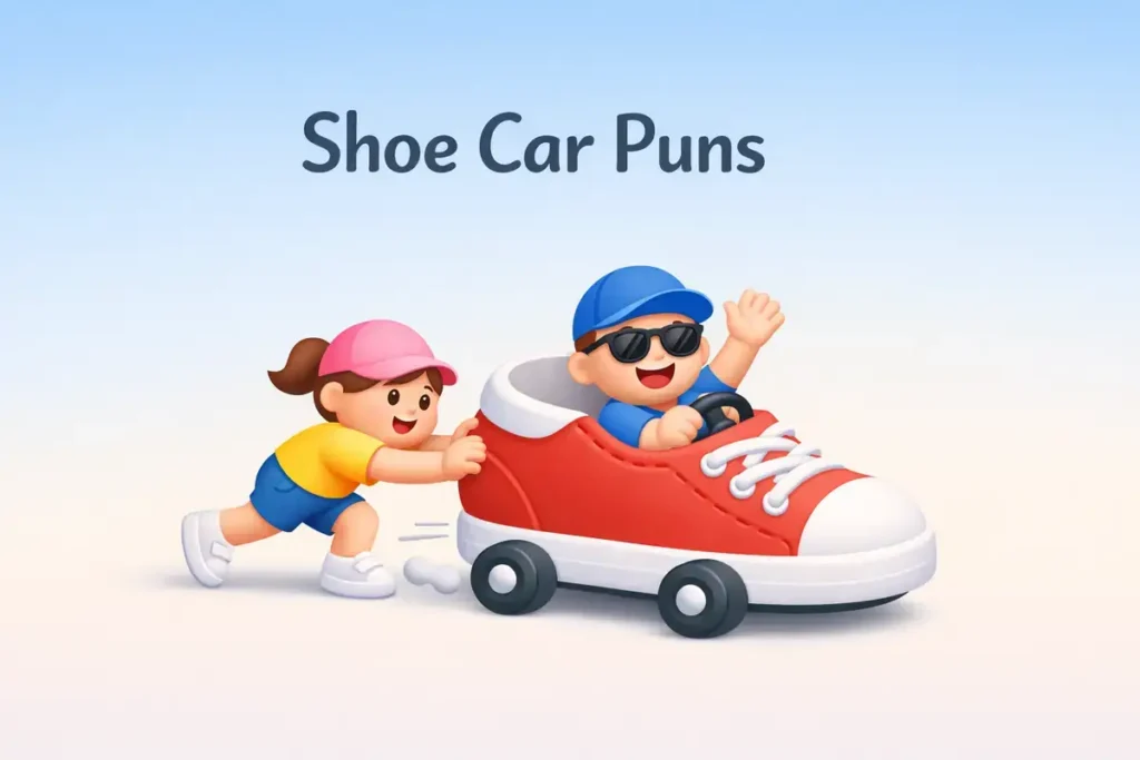 Shoe car puns that drive instant laughs