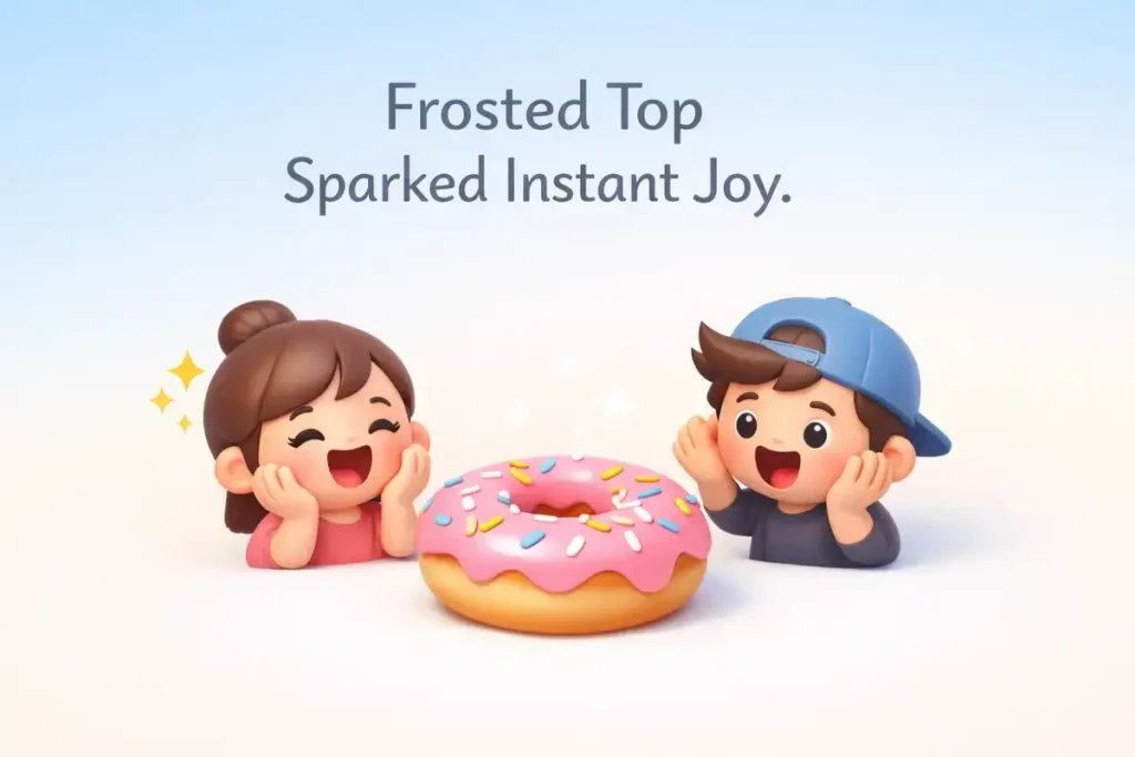 Morning coffee vibes with donut humor