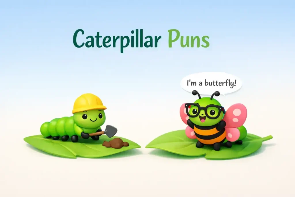 Caterpillar puns for jokes that grow on you quickly