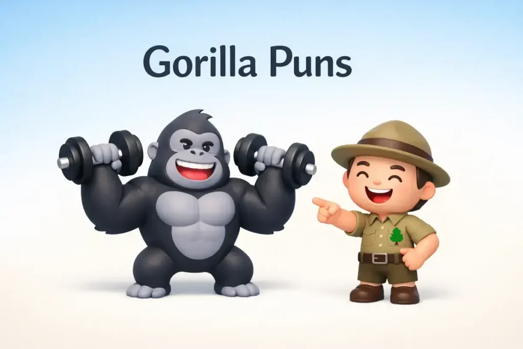 Jungle humor inspired by powerful primates