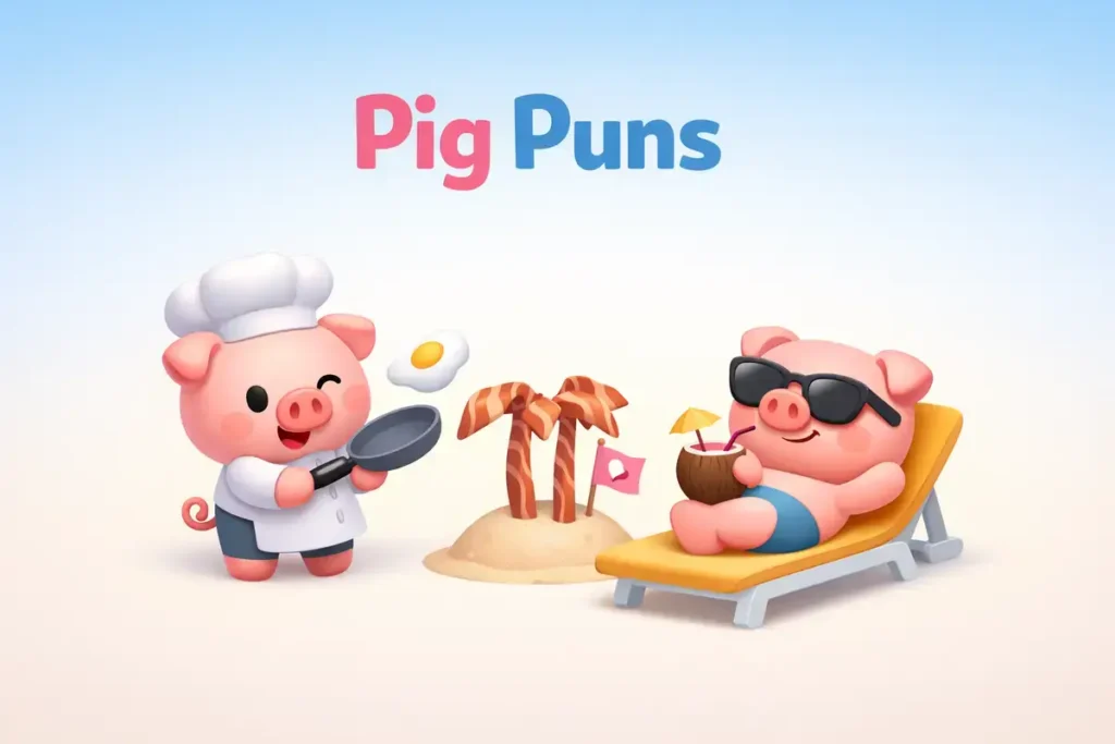 Farmyard fun with playful oinks