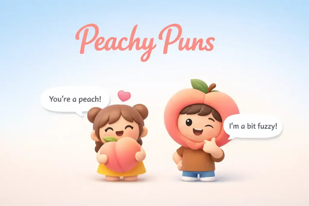 Peach puns that make every moment sweeter
