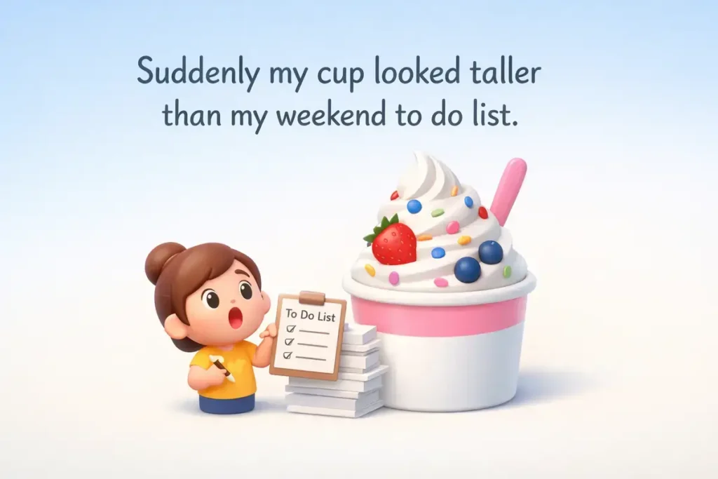 Self Serve Yogurt Shop Laugh froyo puns