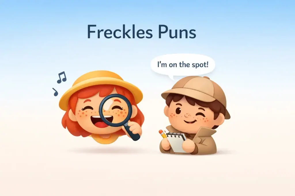 Freckles puns that make every smile stand out