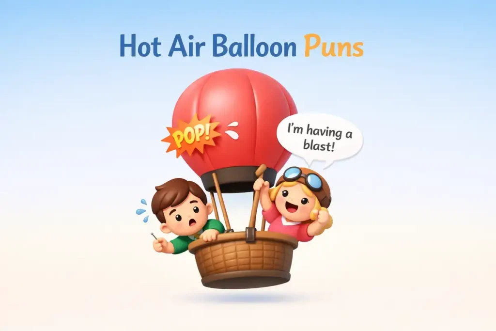 beautiful hot air balloon puns 