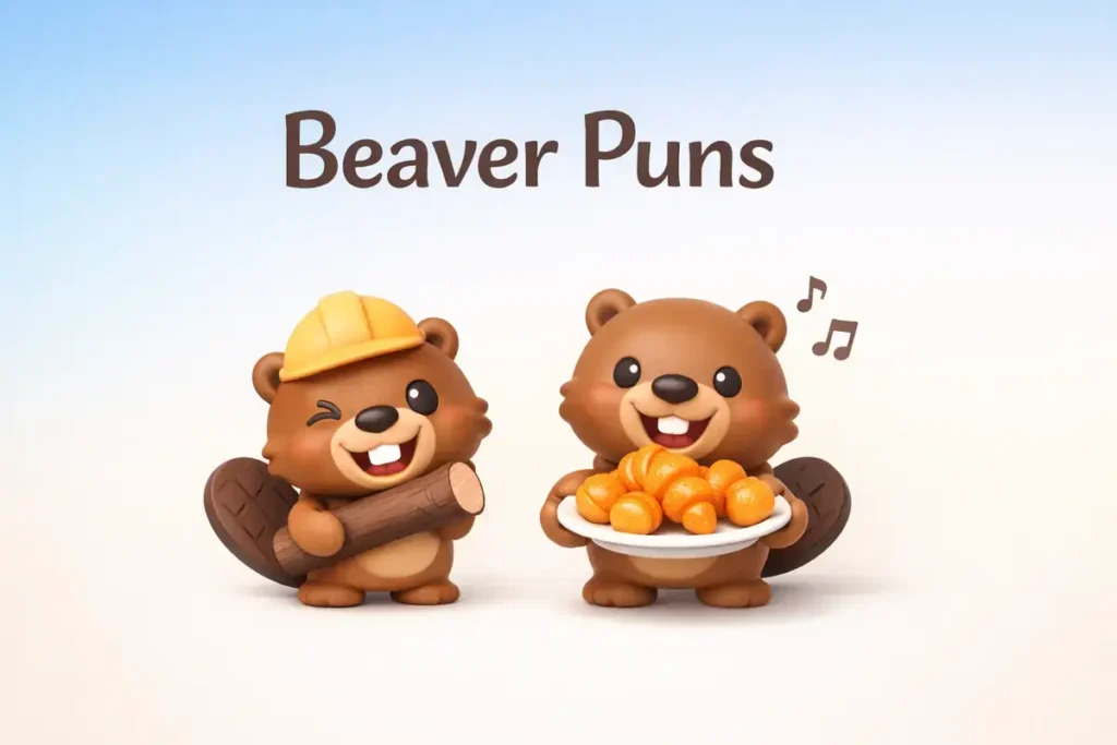 Beaver puns that keep humor flowing strong