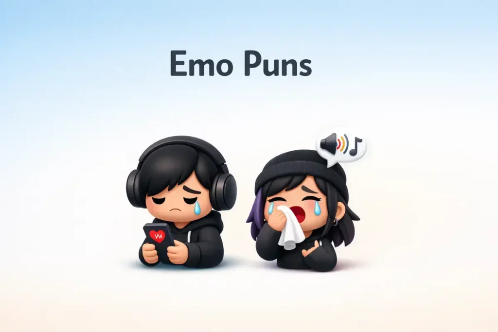Emo puns for the Chronically Online Crowd