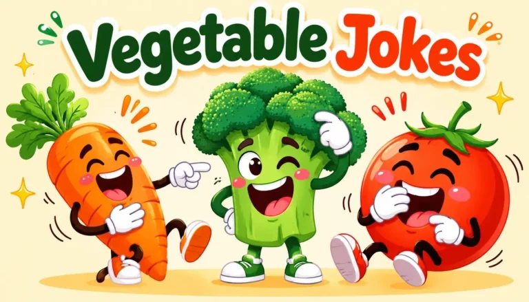 Vegetable Jokes Peaspun Comedy Garden