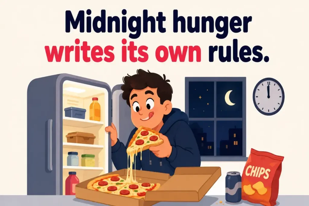 Late Night Pizza Cravings Humor