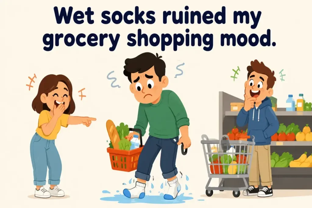 Feet Joks During Rainy Walks