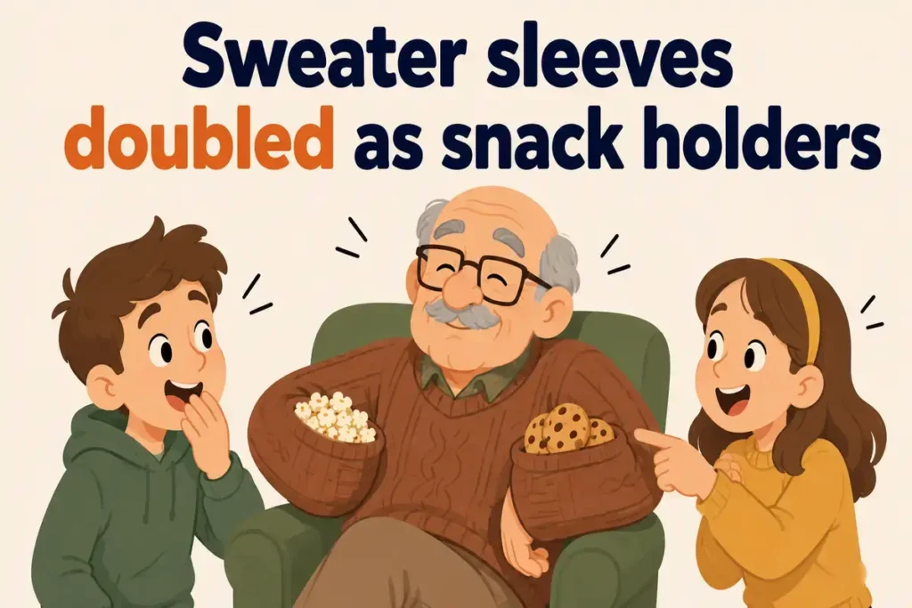 Grandpa Jokes Around Breakfast Tables
